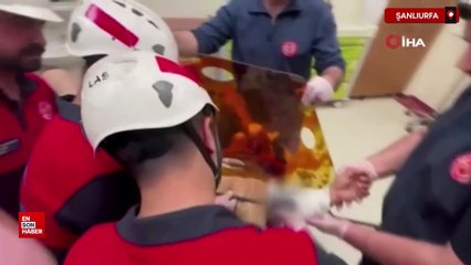 Şanlıurfa'da koluna saplanan demir şişle ameliyata alındı