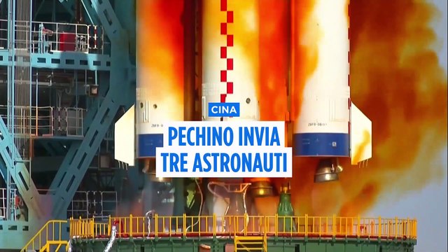 La Cina accelera la corsa allo spazio e invia tre astronauti sulla stazione spaziale cinese