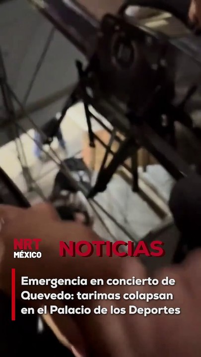 Lo que debía ser una mejora logística terminó en caos. Parte de la estructura provisional instalada en el Palacio de los Deportes cedió durante el espectáculo.