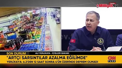 İçişleri Bakanı Ali Yerlikaya: Artçı sarsıntılar azalıyor
