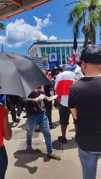 Declaraciones Angelo Vásquez previo a marcha hacia el Palacio Nacional