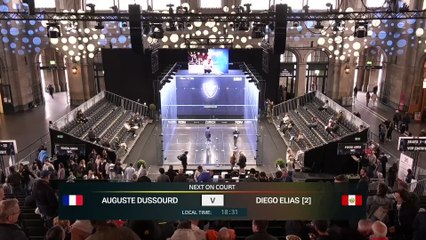 PSA Squash Tour - Grasshopper Cup Zurich (2e tour hommes) - Auguste Dussourd - Diego Elias