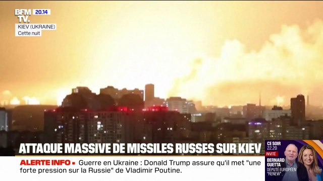 La Russie a lancé une attaque massive de drones et de missiles sur Kiev en Ukraine