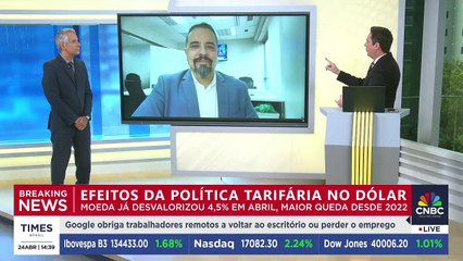 Queda histórica do dólar: economista explica efeitos da política tarifária e corrida pelo ouro