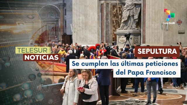 Restos mortales del Papa Francisco se encuentran en la basílica Santa María
