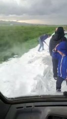 Meteo Puglia, anomala "bomba di ghiaccio" in Capitanata