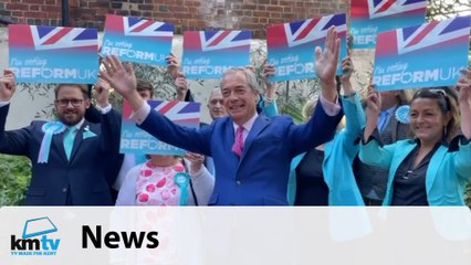 Nigel Farage hits Sittingbourne week before KCC elections