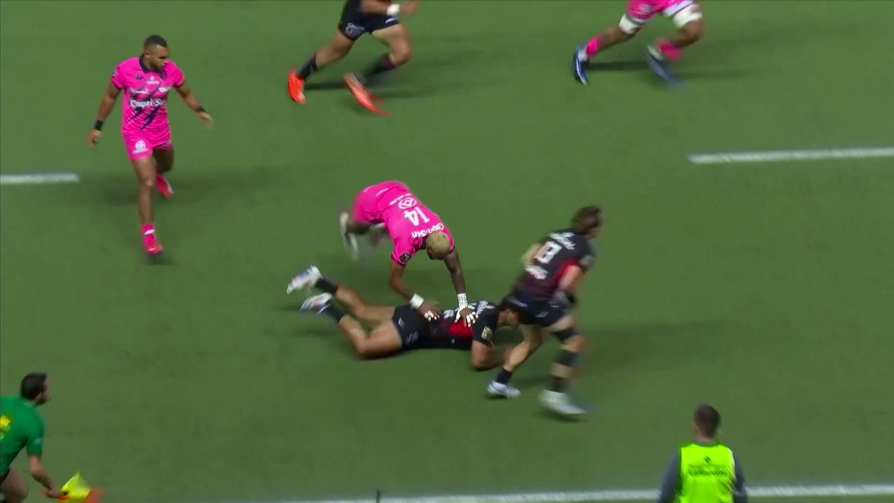 TOP 14 - Essai de Paul COSTES (ST) - Stade Français Paris - Stade Toulousain