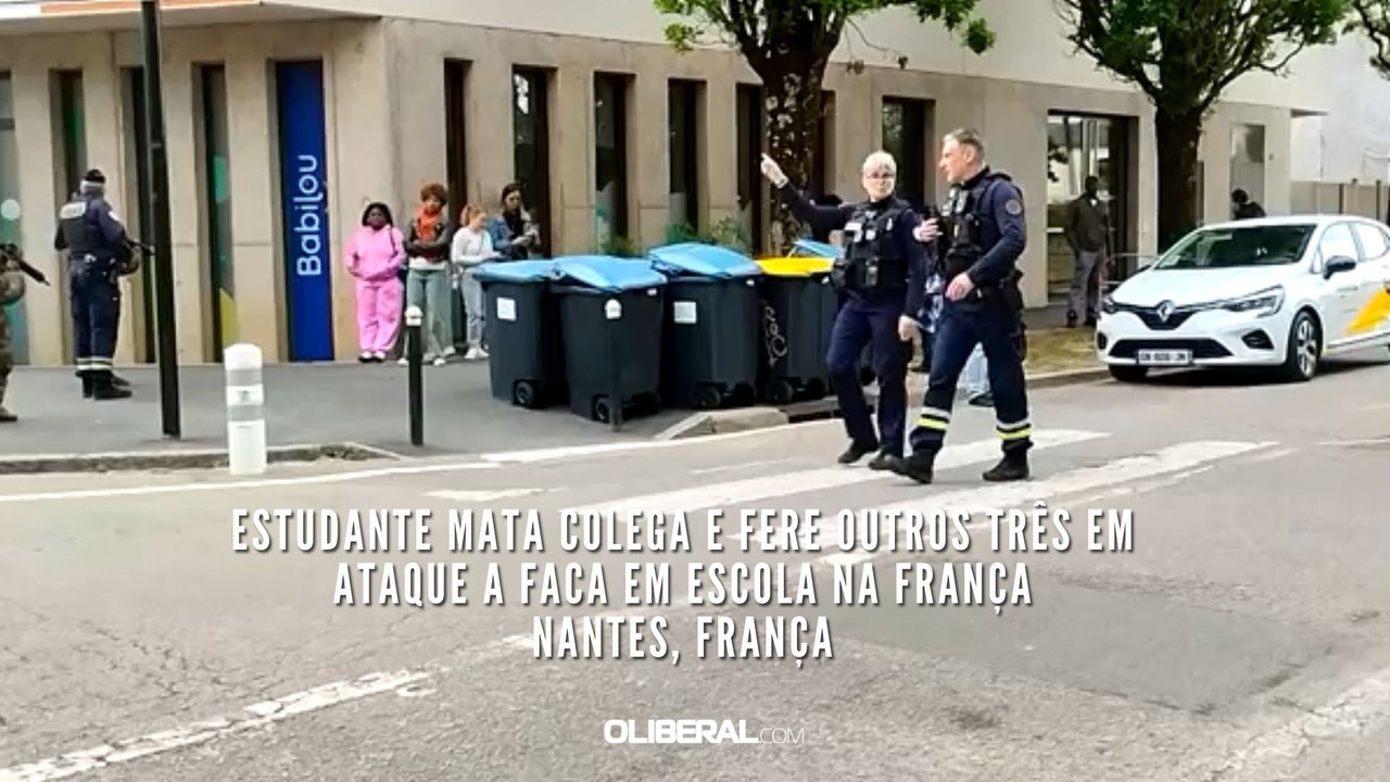 Estudante mata colega e fere outros três em ataque a faca em escola na França Nantes, França