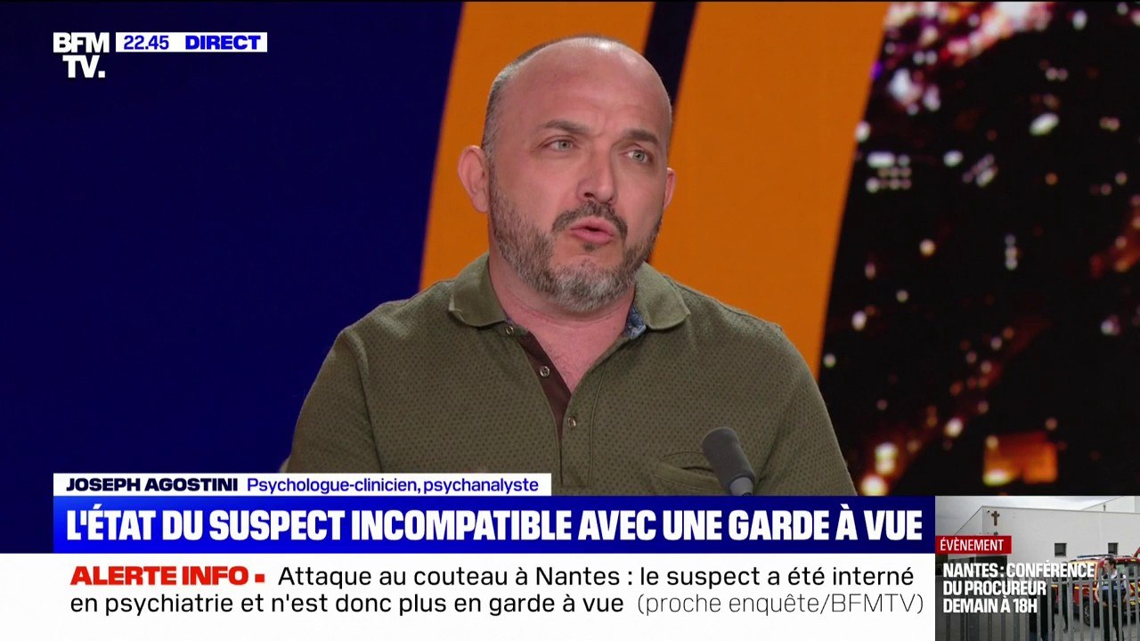 Attaque au couteau dans un lycée à Nantes: "Il faut renforcer les psychologues scolaires dans les établissements", explique Joseph Agostini, psychologue clinicien