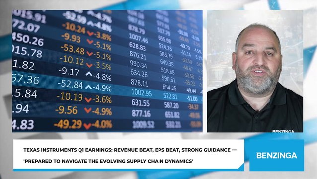 Texas Instruments Q1 Earnings: Revenue Beat, EPS Beat, Strong Guidance — 'Prepared To Navigate The Evolving Supply Chain Dynamics'