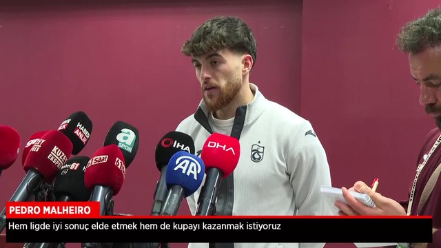 Pedro Malheiro: Hem ligde iyi sonuç elde etmek hem de kupayı kazanmak istiyoruz