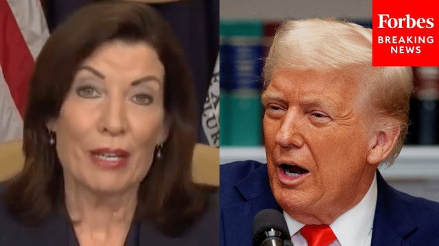 New York Gov. Kathy Hochul Promotes Lawsuit Against Trump's Tariffs