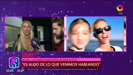 Nicole Neumann habló en PuroShow sobre el descargo en redes de su hija Allegra.