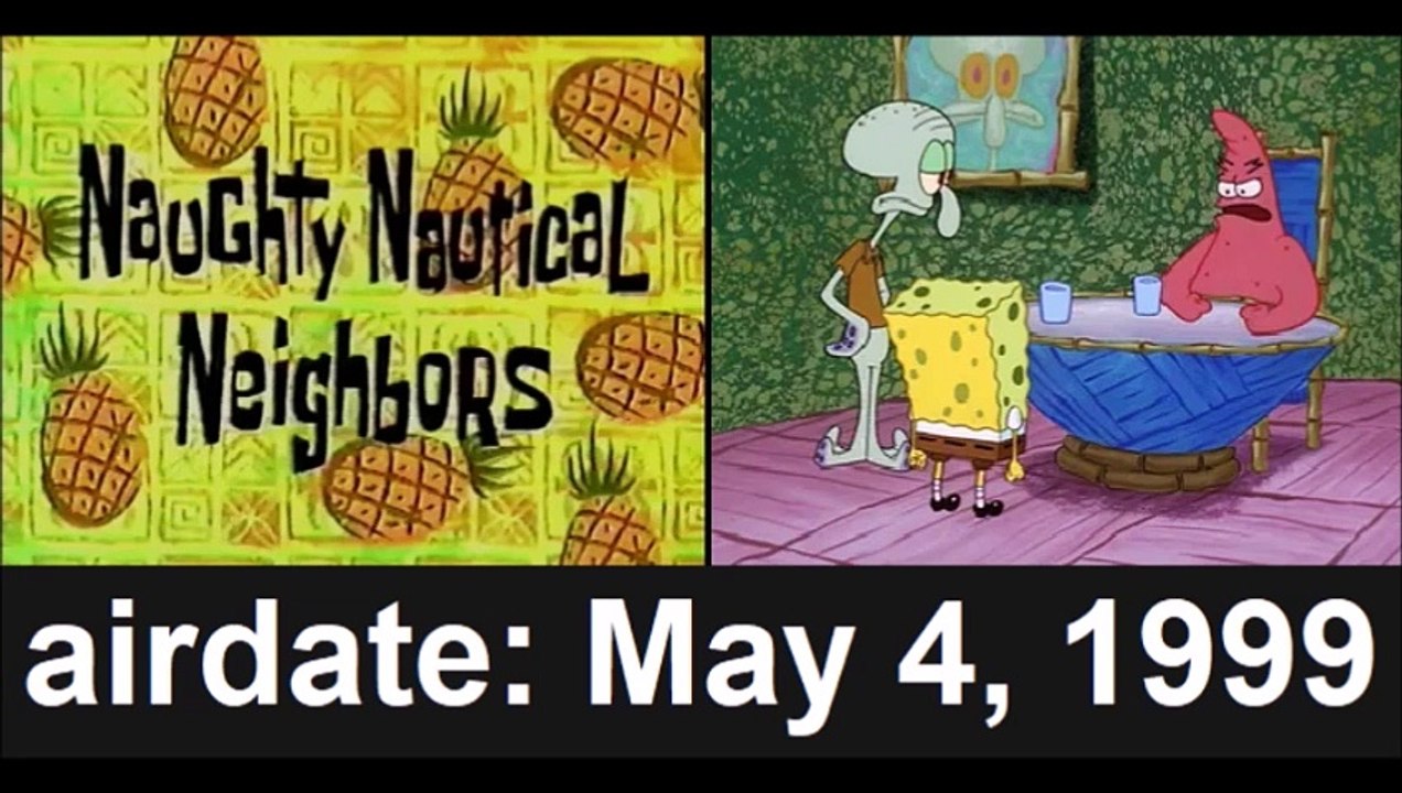 List Of SpongeBob SquarePants Season 1 Episodes Coming In 1999 Through 2000 After Time Traveling To June 4, 1993