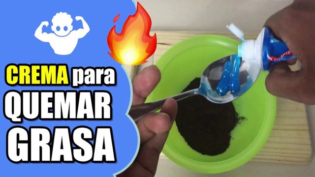 Una UNTADITA de esta crema Café y Pasta de Dientes en la noche y quemaras grasa como una LIPO