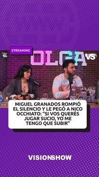 Migue Granados habló en su programa luego de la polémica con Nico Occhiato.