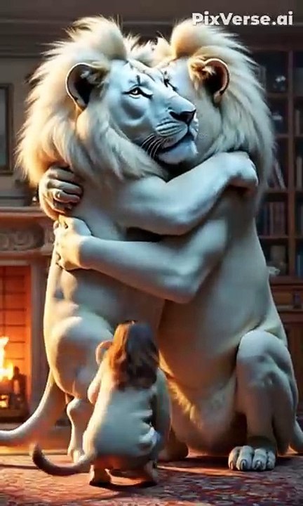 White lion#animation#funny