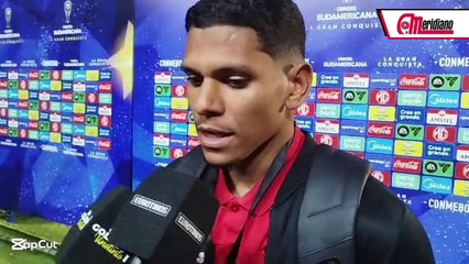 Ender Echenique y Luis Mago en zona mixta