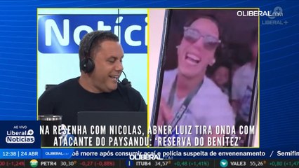 Na resenha com Nicolas, Abner Luiz tira onda com atacante do Paysandu: ‘Reserva do Benítez’