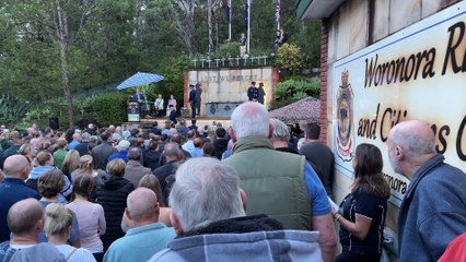 Anzac Day dawn service at Woronora River