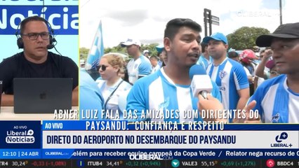 Abner Luiz fala das amizades com dirigentes do Paysandu: ‘confiança e respeito’