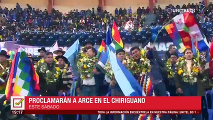 Anuncian proclamación de Arce