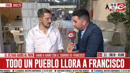 Sobrino de Papa Francisco: "Nuestro tío pasó a ser el tío de toda la humanidad"