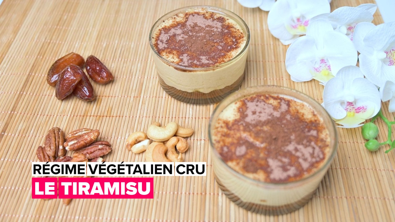 Régime végétalien cru : le tiramisu