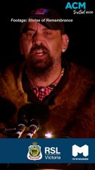 Welcome to Country heckled during Melbourne Anzac dawn service