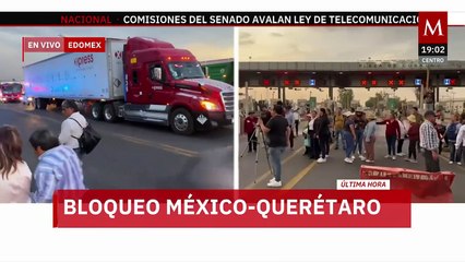 Habitantes bloquean la México-Querétaro; llegan a acuerdo sobre la reparación de mega fuga de agua