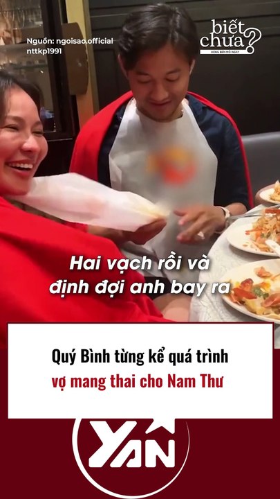 Quý Bình từng kể quá trình vợ mang thai cho Nam Thư