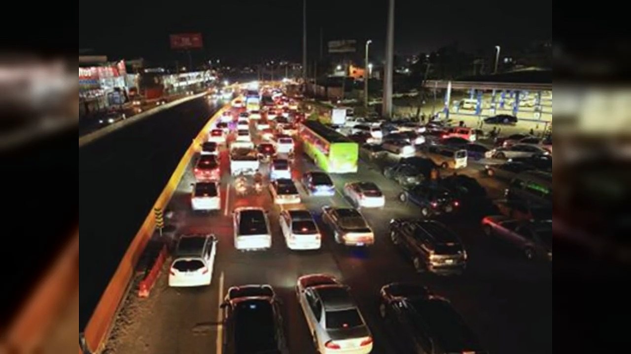 La volcadura de un camión provocó enorme tapón en el 9