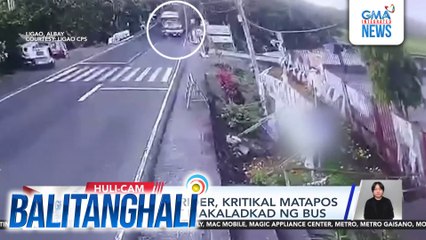 Motorcycle rider, kritikal matapos mabangga at makaladkad ng bus | Balitanghali