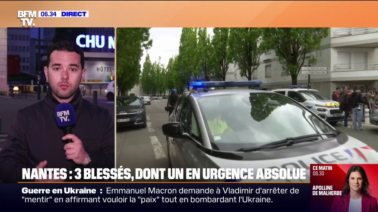 Attaque au couteau à Nantes: un élève toujours en urgence absolue, une cellule psychologique ouverte dans le lycée ce vendredi