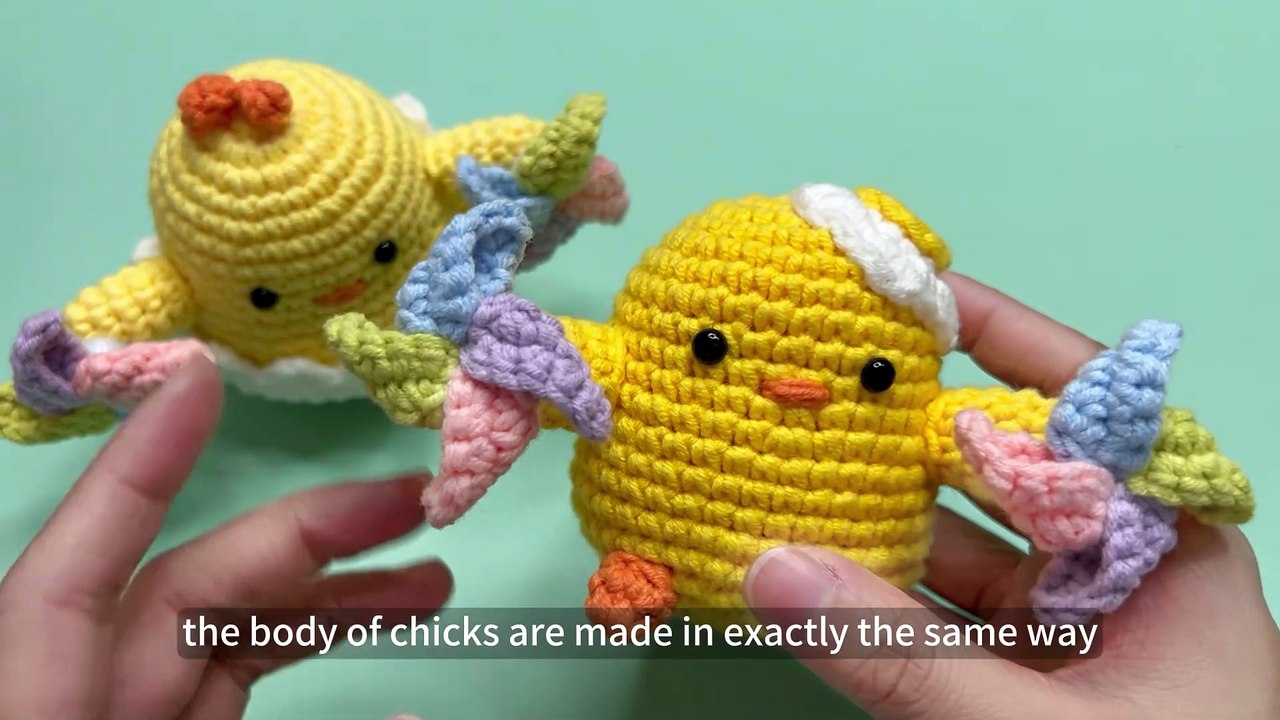 Crochet Chick Tutorial: 1. How to Crochet the Pinwheel Chick Body?