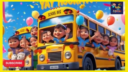 Wheel on the bus || Mini Human Wheels on the Bus 🚍 | 3D Kids Song | Nursery Rhyme for Children