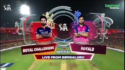 Royal Challengers Banglaru Vs Rajihstan Royals Match 42 Full Match Highlights