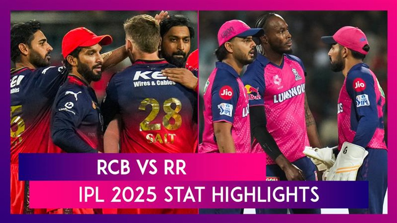 RCB vs RR IPL 2025 Stat Highlights: Royal Challengers Bengaluru Secure First Victory At Home