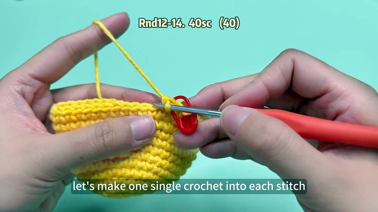 Crochet Chick Tutorial: 2. How to repeat the sequence 3 single crochet 1 increase for 8 times?