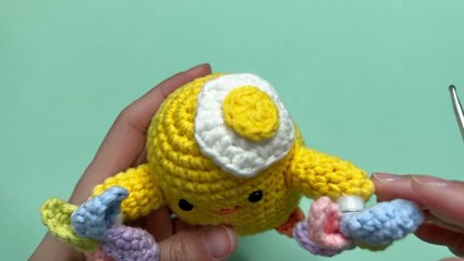 Crochet Chick Tutorial: 6. How to crochet a poached egg?
