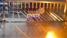 400v 2500w 608mm R7s Half White Plated Halogen Infrared Heat Lamp For Pet Bottle Blowing
