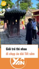 Giới trẻ thi nhau chụp hình Tết sớm