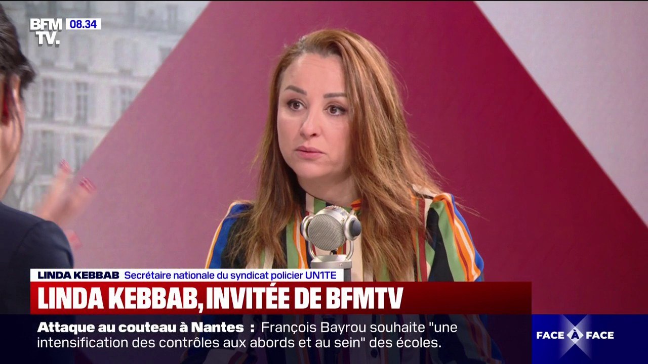 Attaque à Nantes: "Si le risque zéro n'existe pas, on peut réduire" ces attaques au couteau, assure Linda Kebbab (syndicat Un1té)