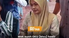 Mak ayah ambil keputusan SPM anak. Sebak