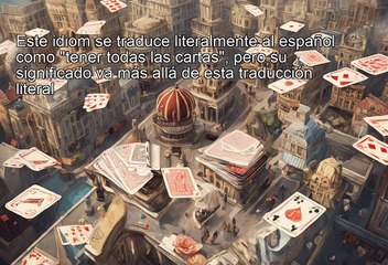 Idioms - hold all the cards