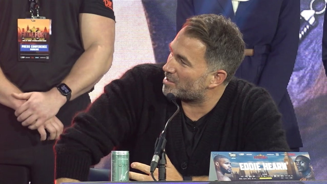 Eddie Hearn storms off stage at Chris Eubank Jr vs Conor Benn press conference