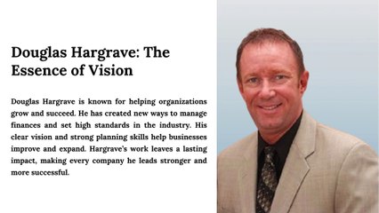 Douglas Hargrave: Transforming Washington’s Economic Landscape