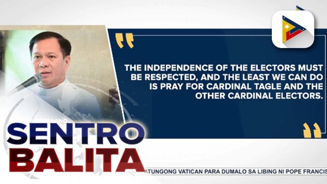 CBCP, nanawagan sa mga Pilipino na iwasan ang pangangampanya para kay Cardinal Tagle na maging Santo Papa; Cardinal David, iginiit na ang pagpili ng susunod na Santo Papa ay isang eleksyon na walang kandidato