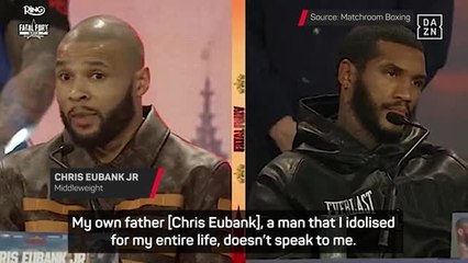 'He thinks I'm a disgrace' - Eubank Jr says pain in the ring doesn't compare to father's feelings